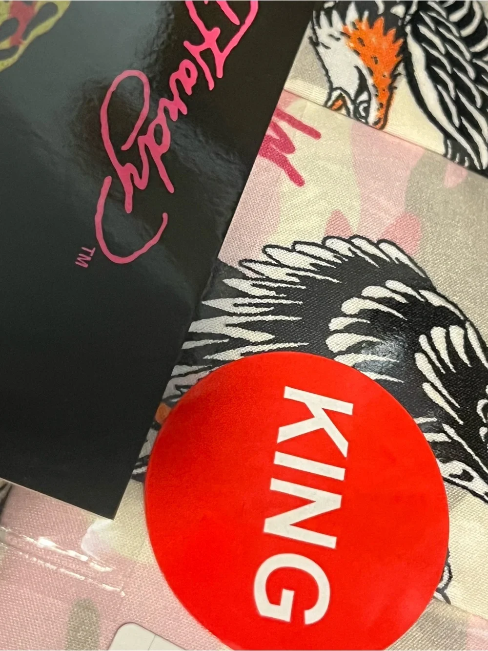Ed Hardy Pink Camo King Sheet Set with Signature Graphics